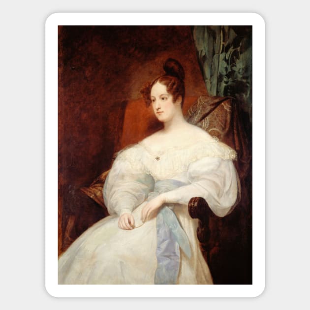 Portrait Presume de la Princesse Louise d'Orleans by Ary Scheffer Magnet by Classic Art Stall